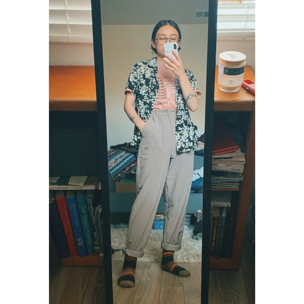 Khaki Paperbag waist trail trouser - Picture 1 of 7